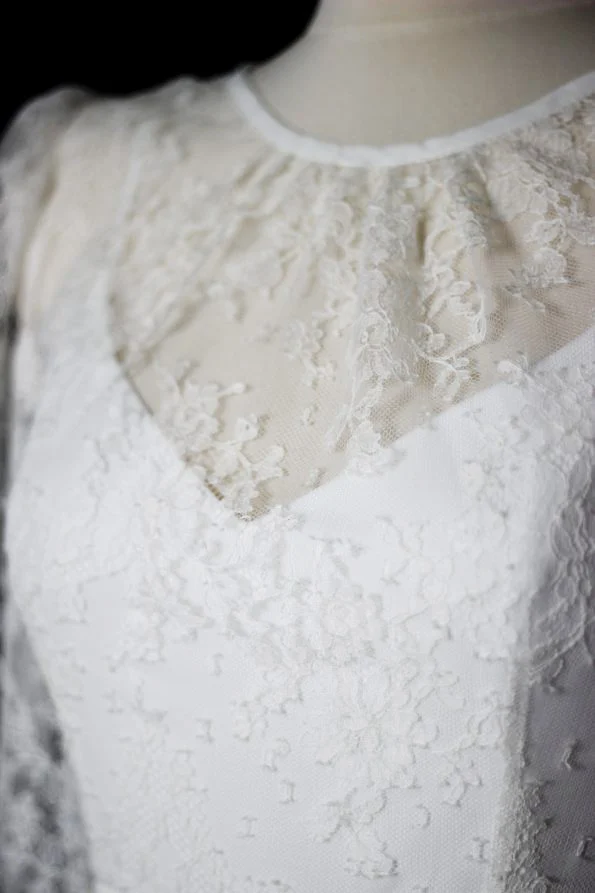 Prírodná nevesta – svadobné šaty s BIO krajkou a vzdušnou sukňou